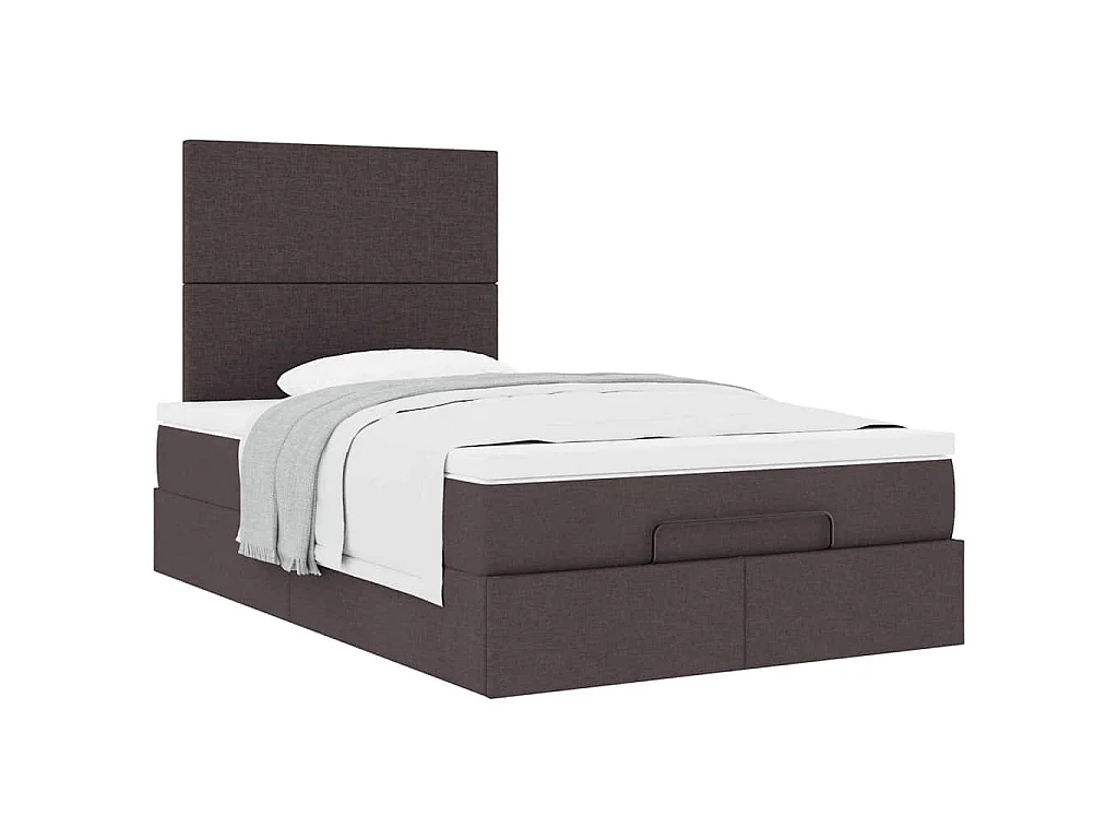 Struttura Letto Pouf con Materasso 80x200 cm in Tessuto