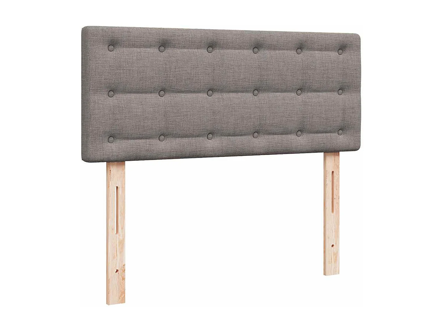 Cadre de lit ottoman avec matelas taupe 120x190 cm tissu