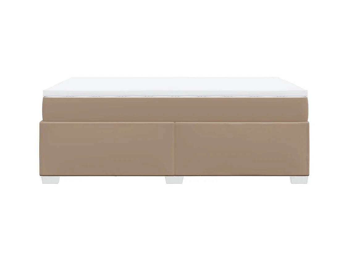Sommier à lattes de lit avec matelas Cappuccino 120x200 cm