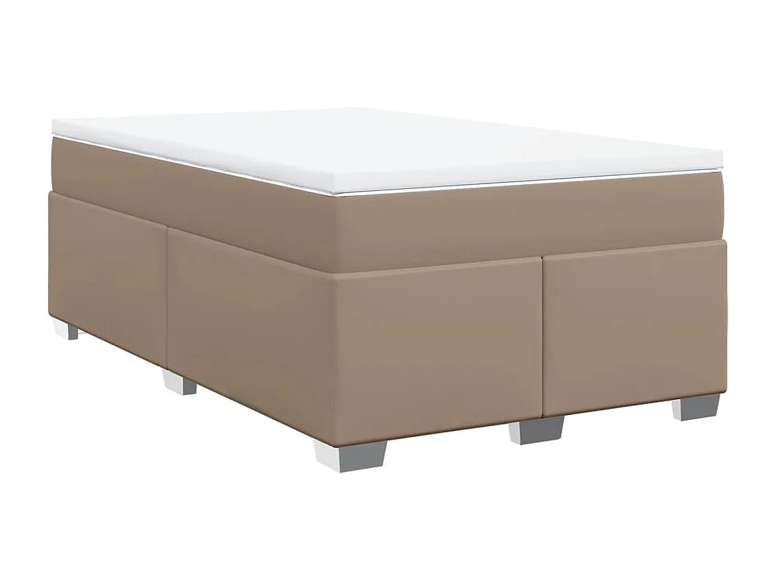 Sommier à lattes de lit avec matelas Cappuccino 120x200 cm