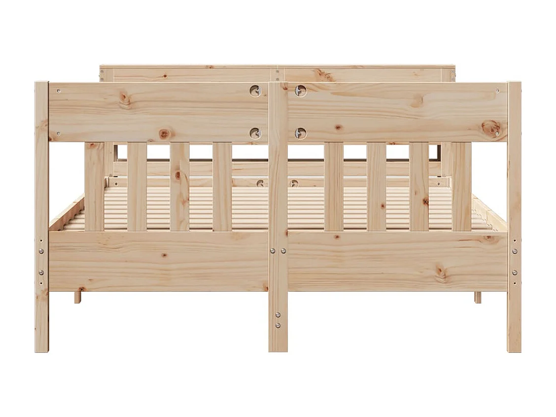 Cadre de lit sans matelas 120x190 cm bois de pin massif
