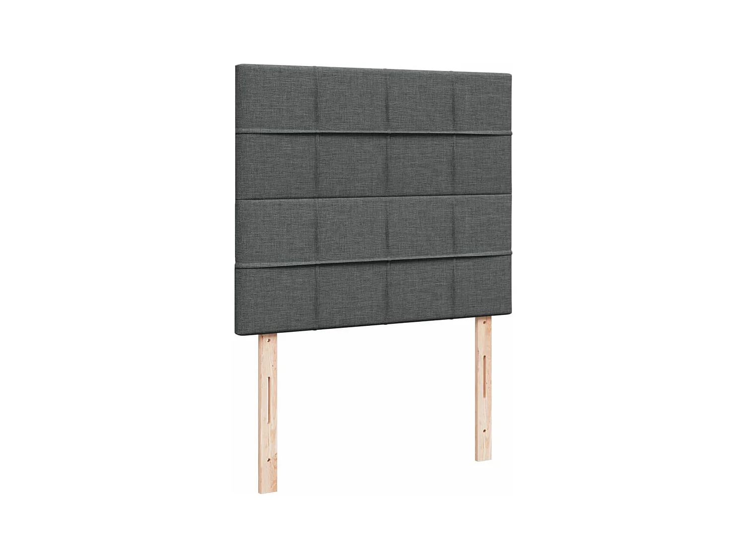 Boxspringbett mit Matratze Dunkelgrau 120x190 cm Stoff