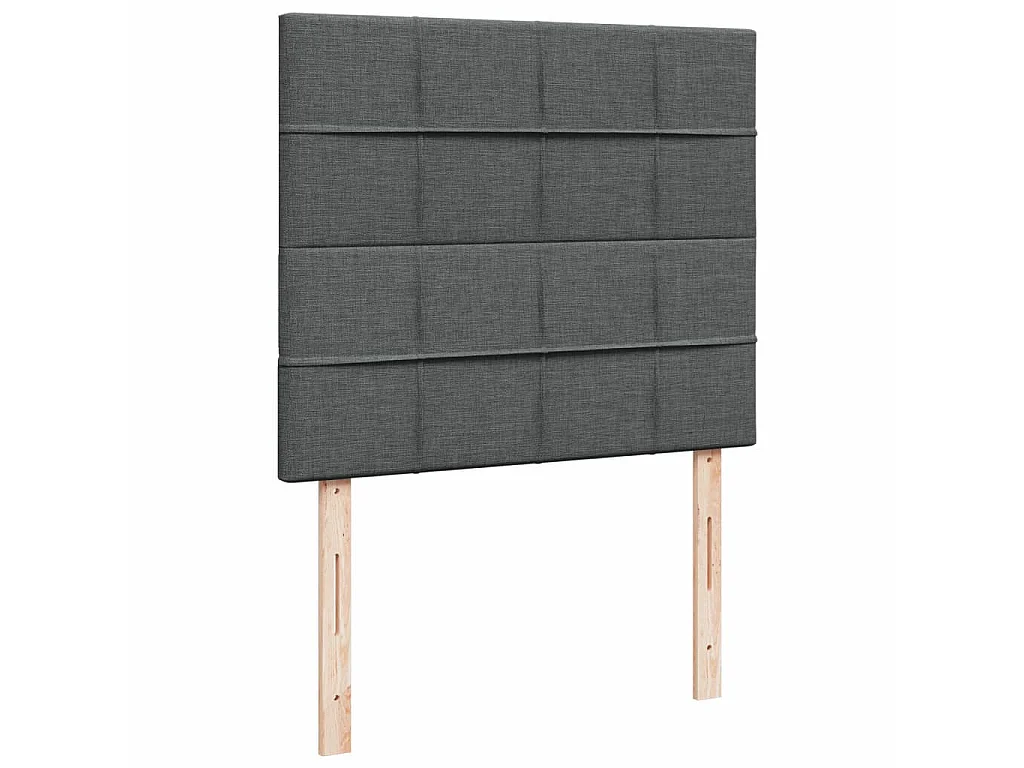 Boxspringbett mit Matratze Dunkelgrau 120x190 cm Stoff