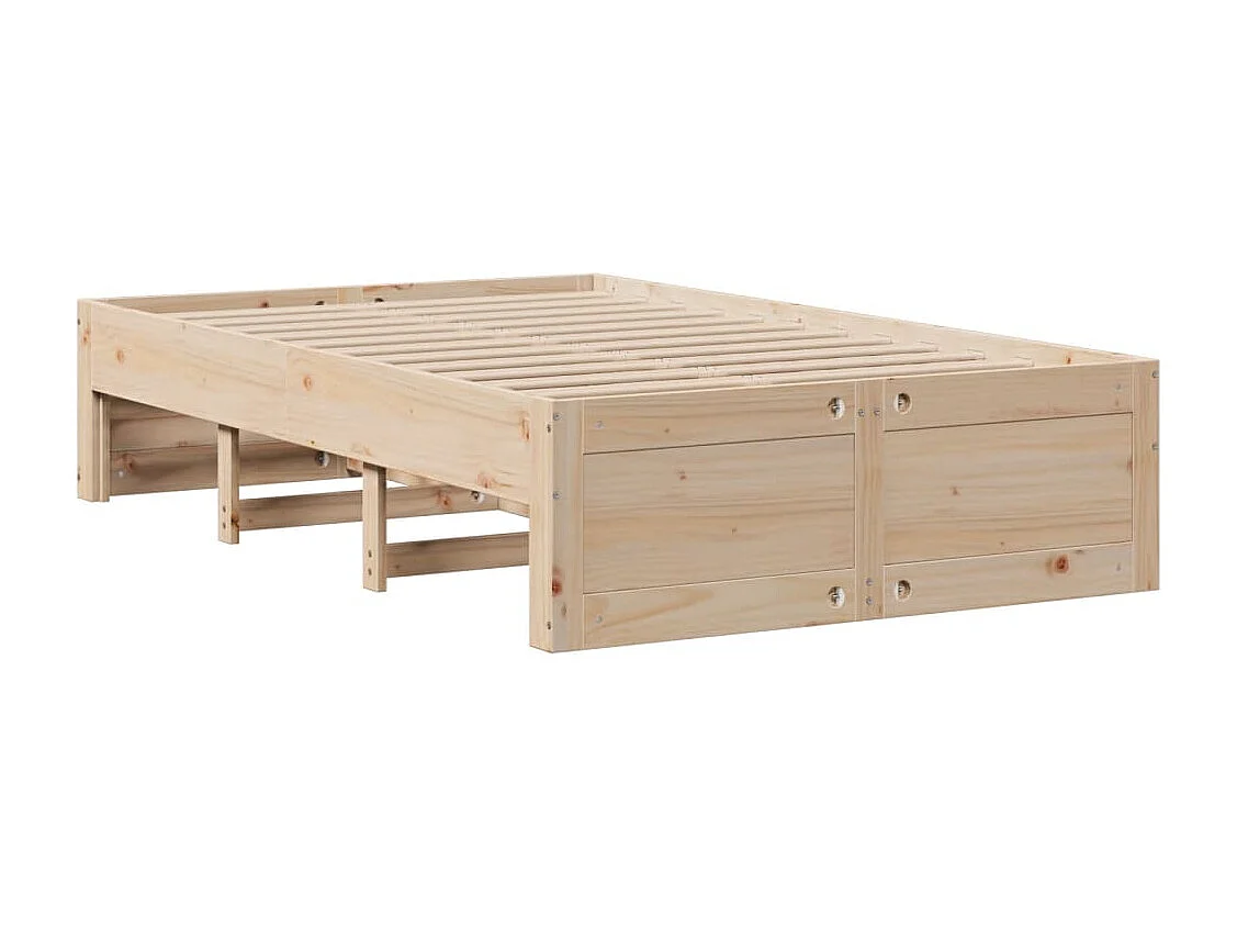 Massivholzbett ohne Matratze mit Schubladen 120x190 cm