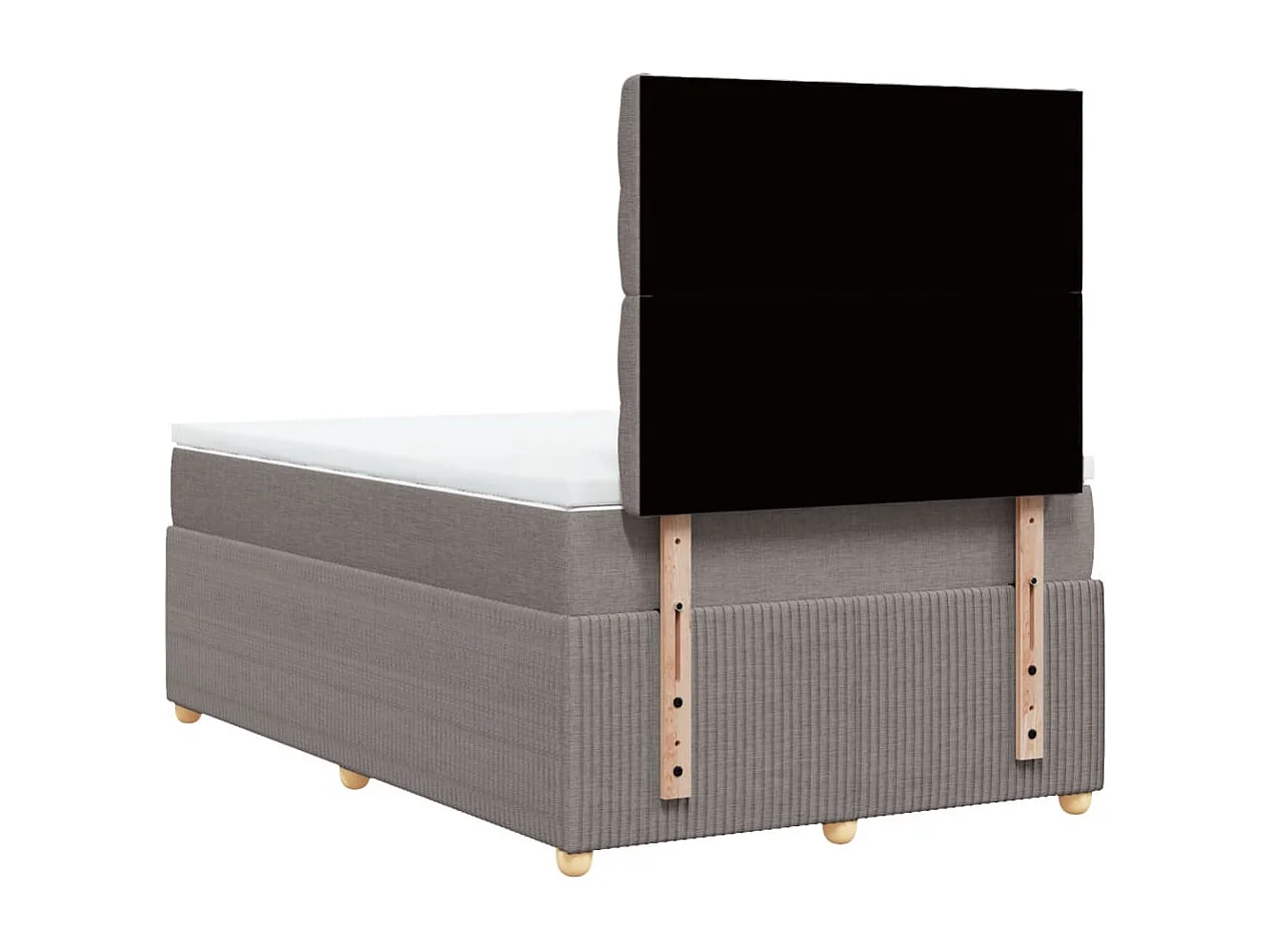 Boxspringbett mit Matratze Taupe 120x190 cm Stoff