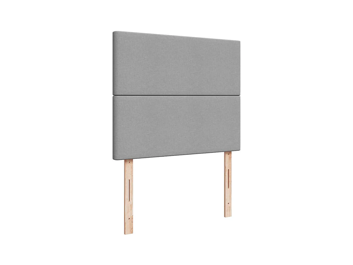 Boxspringbett mit Matratze Hellgrau 120x190 cm Stoff