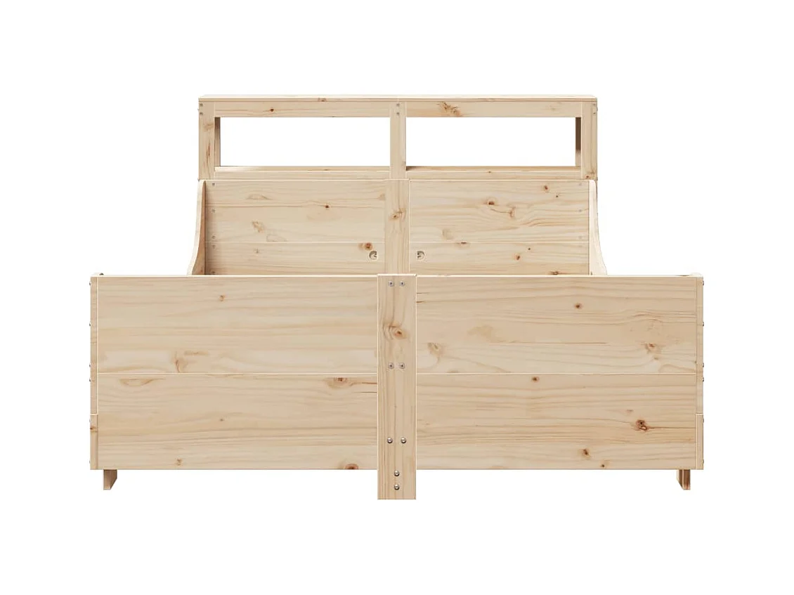 Cadre de lit sans matelas 120x190 cm bois de pin massif