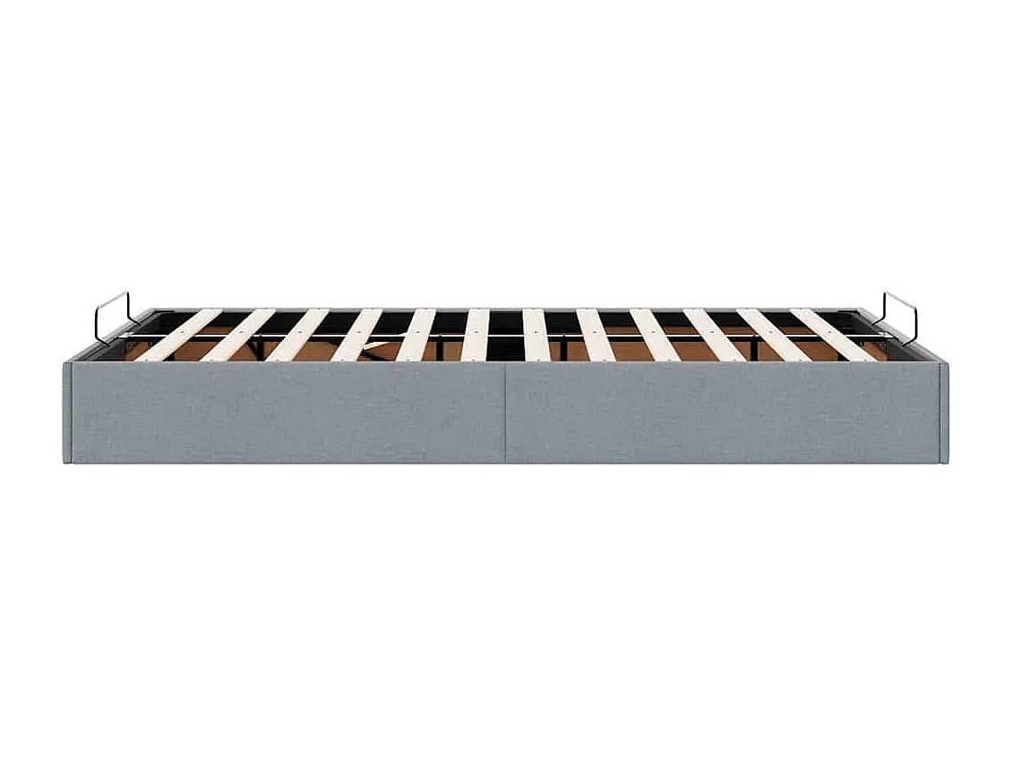 Bedframe zonder matras 120x190 cm stof lichtgrijs