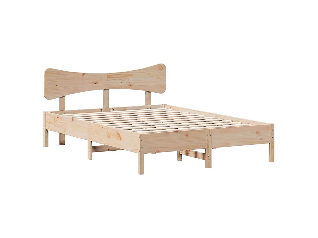 Bedframe zonder matras massief grenenhout 120x200 cm