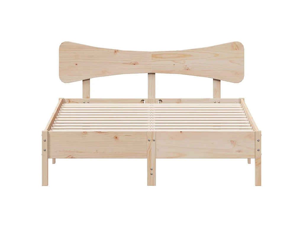 Bedframe zonder matras massief grenenhout 120x200 cm