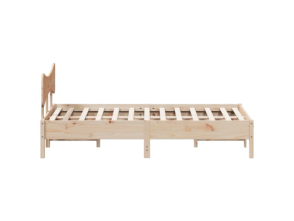 Bedframe zonder matras massief grenenhout 120x200 cm