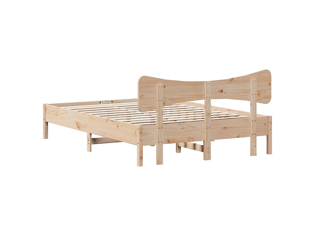Bedframe zonder matras massief grenenhout 120x200 cm