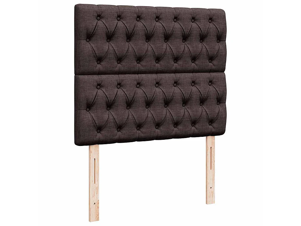 Ottoman bed met matras 120x190 cm stof donkerbruin