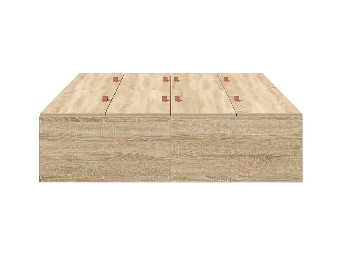 Cadre de lit Chêne sonoma 120 x 200 cm Bois d'ingénierie