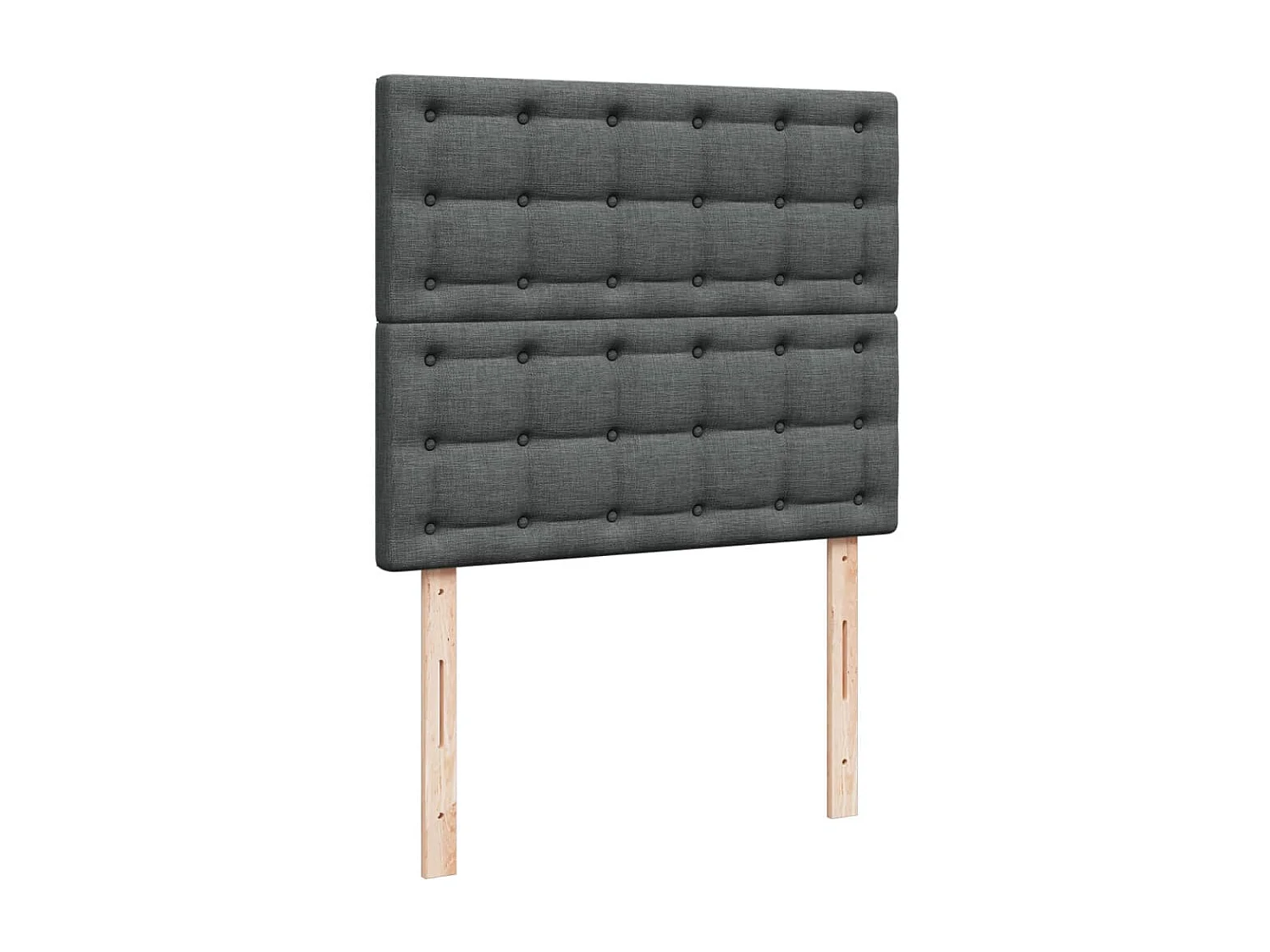 Boxspringbett mit Matratze Dunkelgrau 120x200 cm Stoff