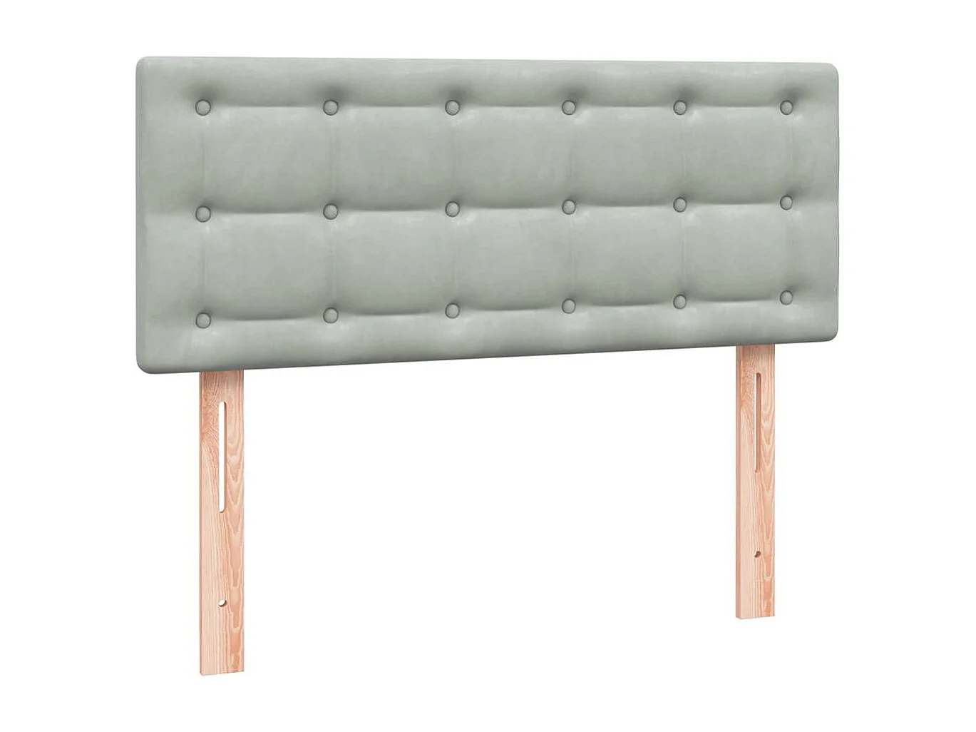 Boxspring met matras en LED fluweel lichtgrijs 120x210 cm