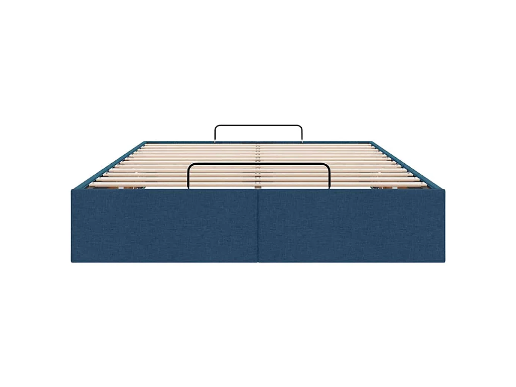 Bedframe zonder matras 120x200 cm stof blauw