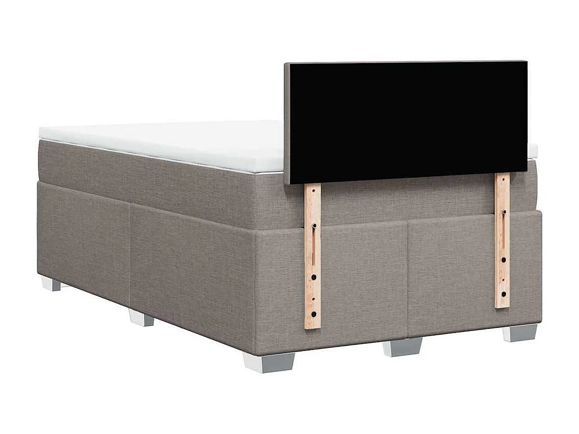 Boxspringbett mit Matratze Taupe 120x190 cm Stoff