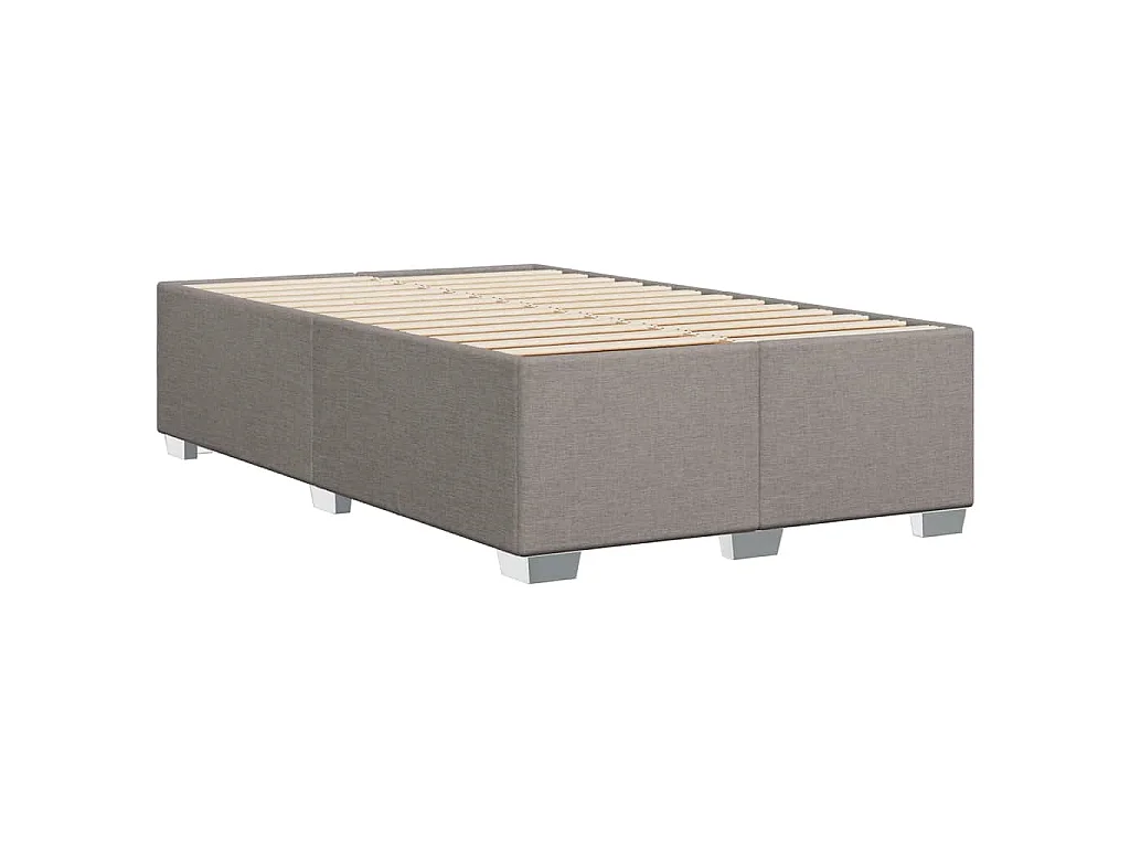 Boxspringbett mit Matratze Taupe 120x190 cm Stoff