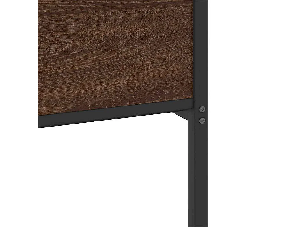 Cadre de lit sans matelas chêne marron 120x190 cm