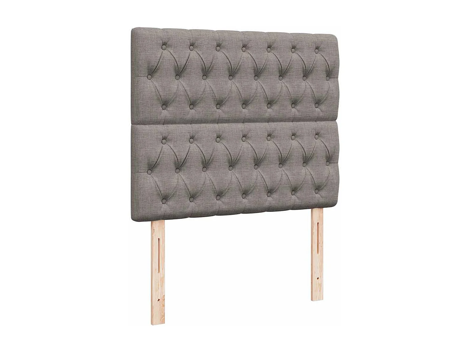 Cadre de lit ottoman avec matelas taupe 120x190 cm tissu