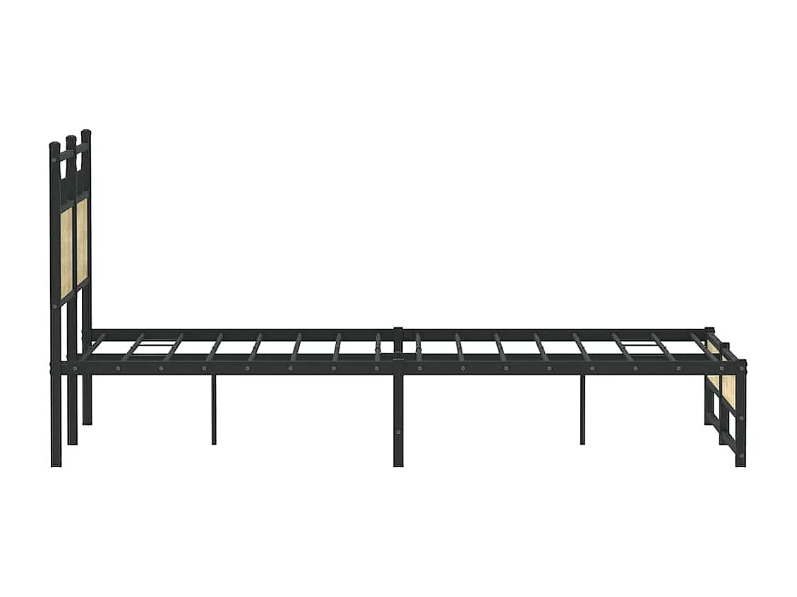 Estructura de cama sin colchón madera roble Sonoma 120x200 cm