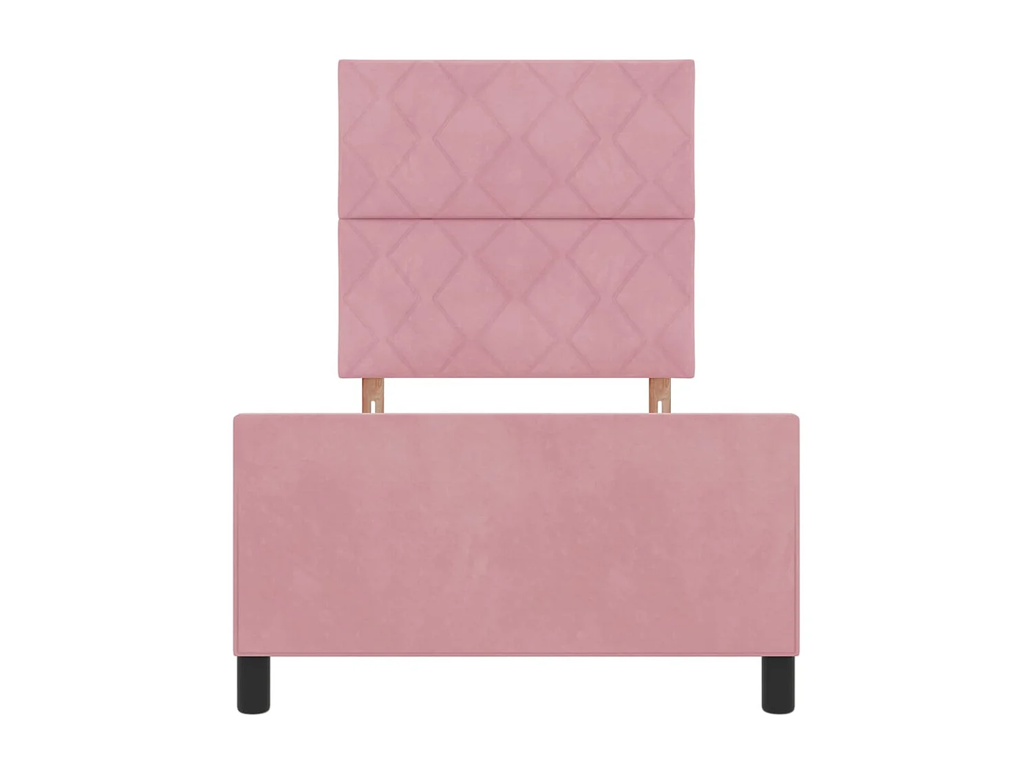 Boxspringbed met hoofdeinde Roze 100 x 200 cm Fluweel