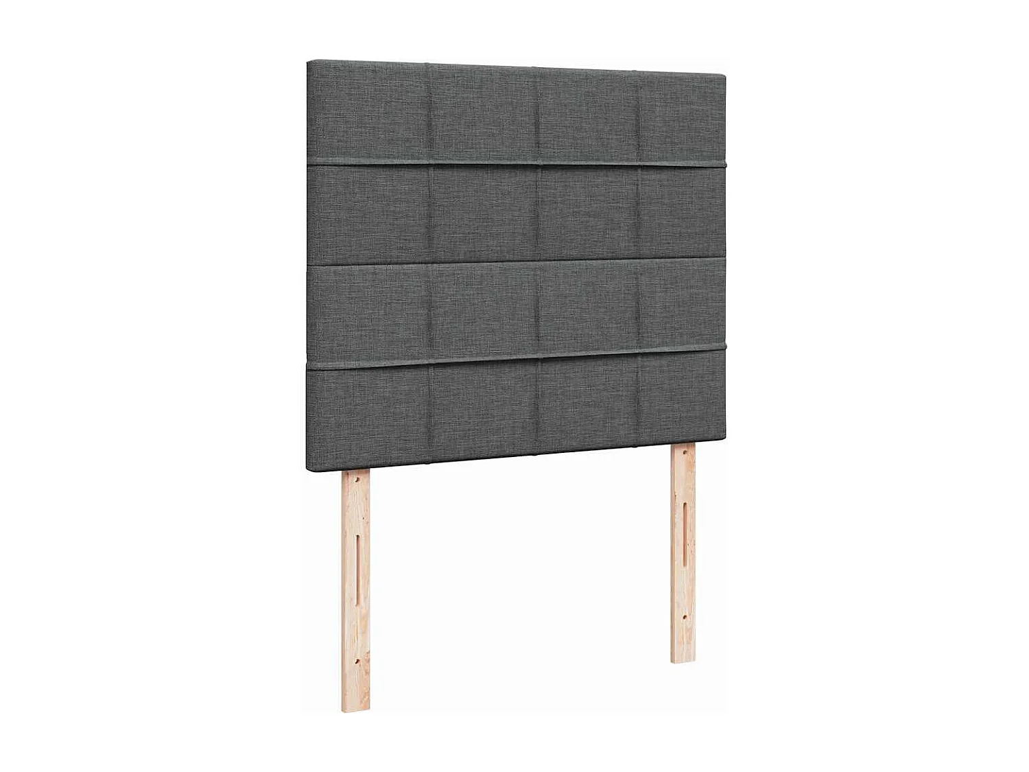 Ottoman bed met matras en LED's 120x190 cm stof donkergrijs