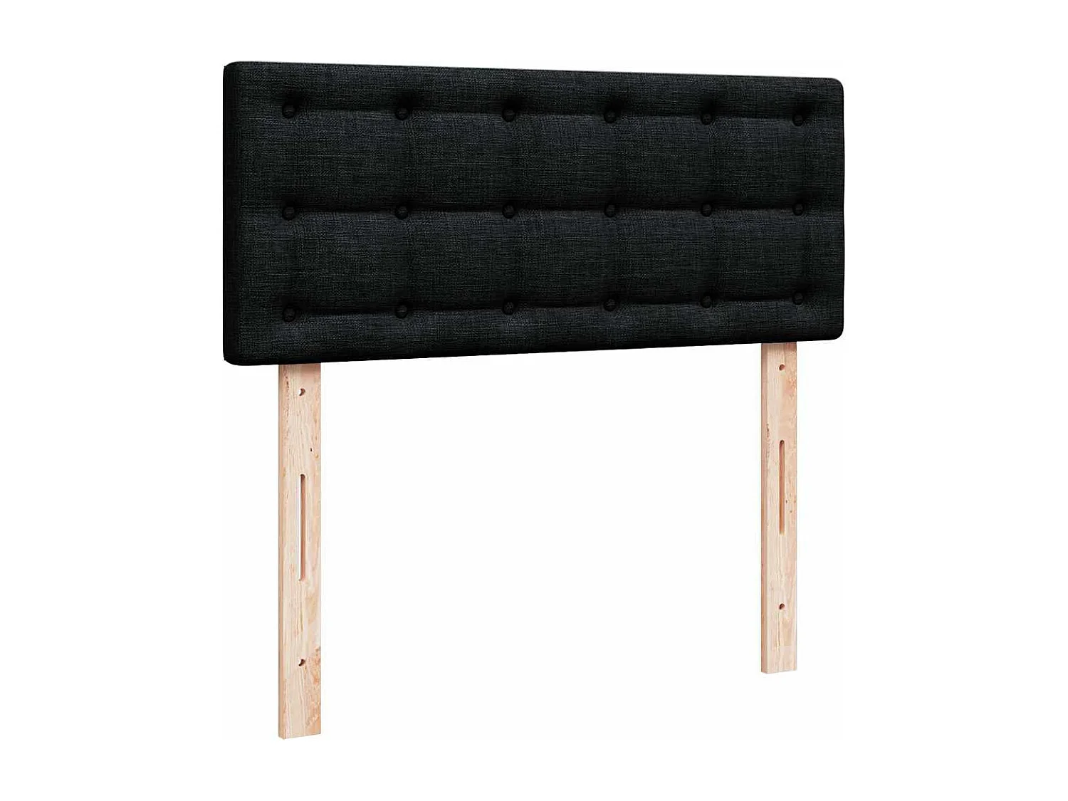 Ottoman bed met matras en LED's 120x200 cm stof zwart