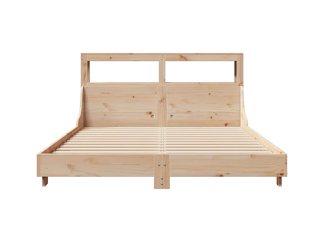 Cadre de lit sans matelas 120x200 cm bois de pin massif