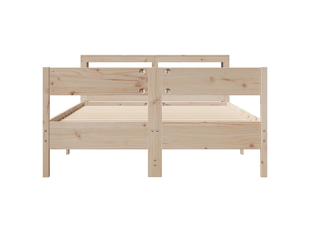 Bedframe zonder matras massief grenenhout 120x200 cm