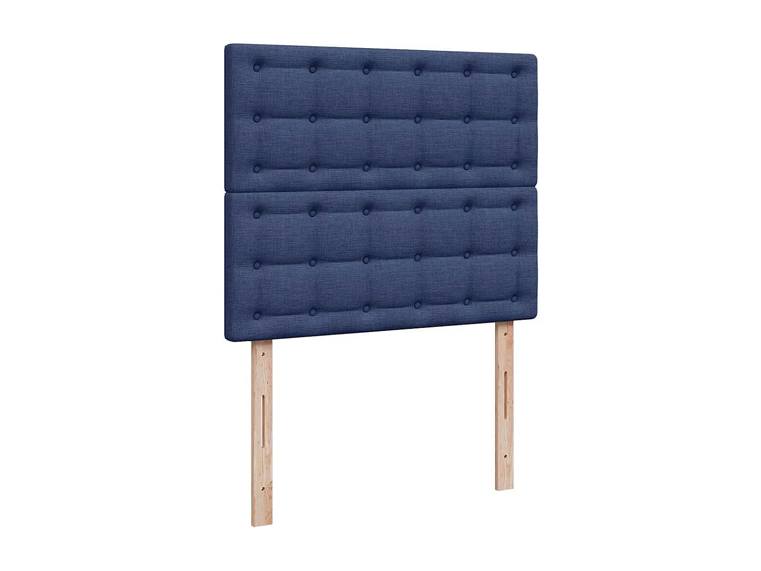 Boxspringbett mit Matratze & LED Blau 120x190 cm Stoff