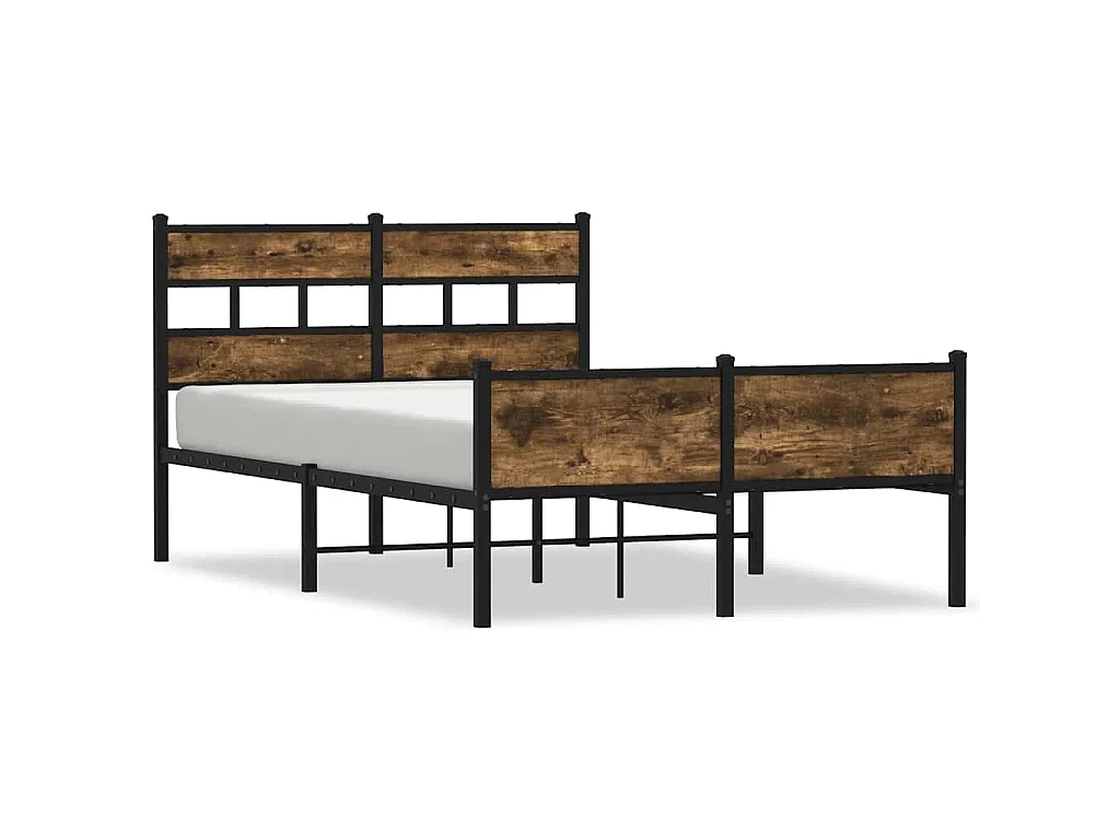 Giroletto senza Materasso Rovere Fumo 120x200 cm in Truciolato