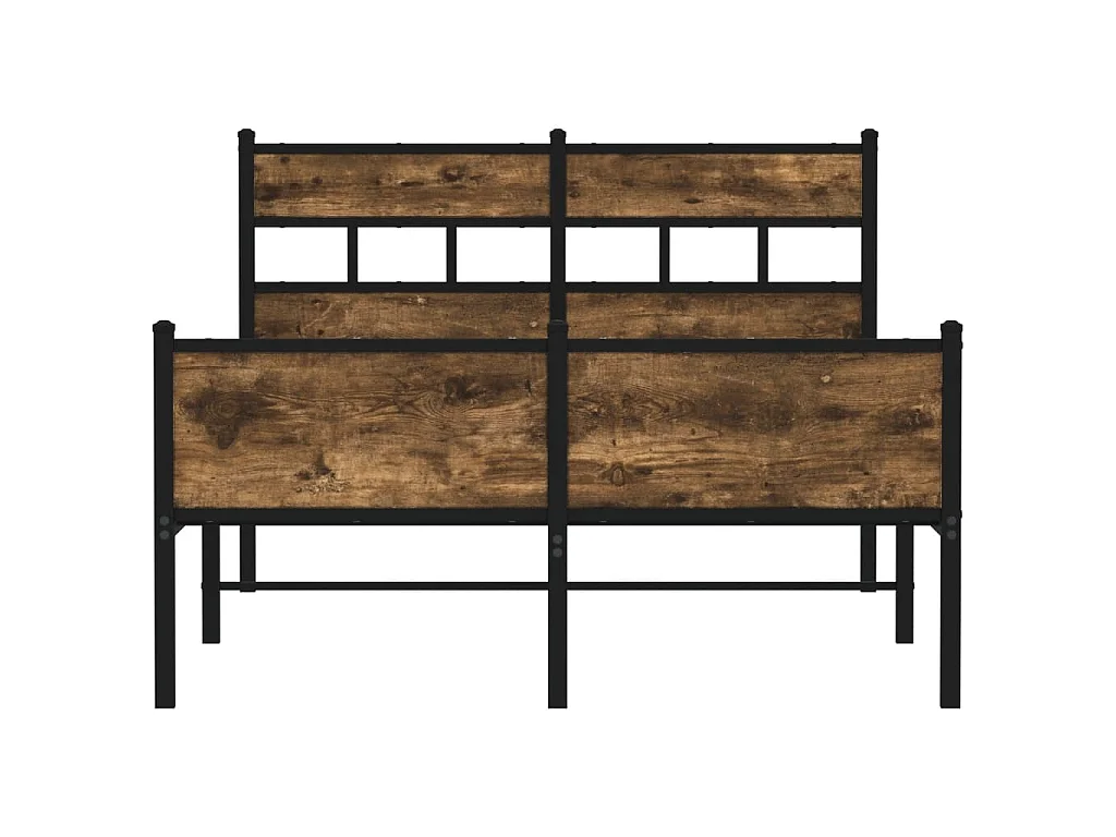 Giroletto senza Materasso Rovere Fumo 120x200 cm in Truciolato