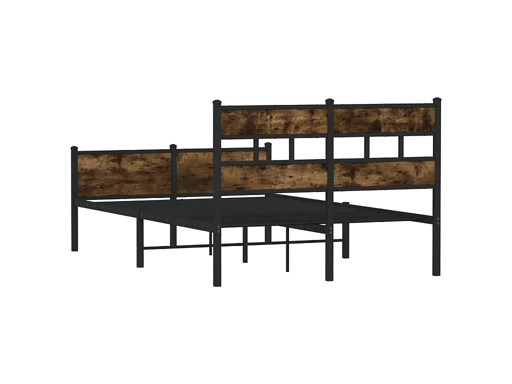 Giroletto senza Materasso Rovere Fumo 120x200 cm in Truciolato