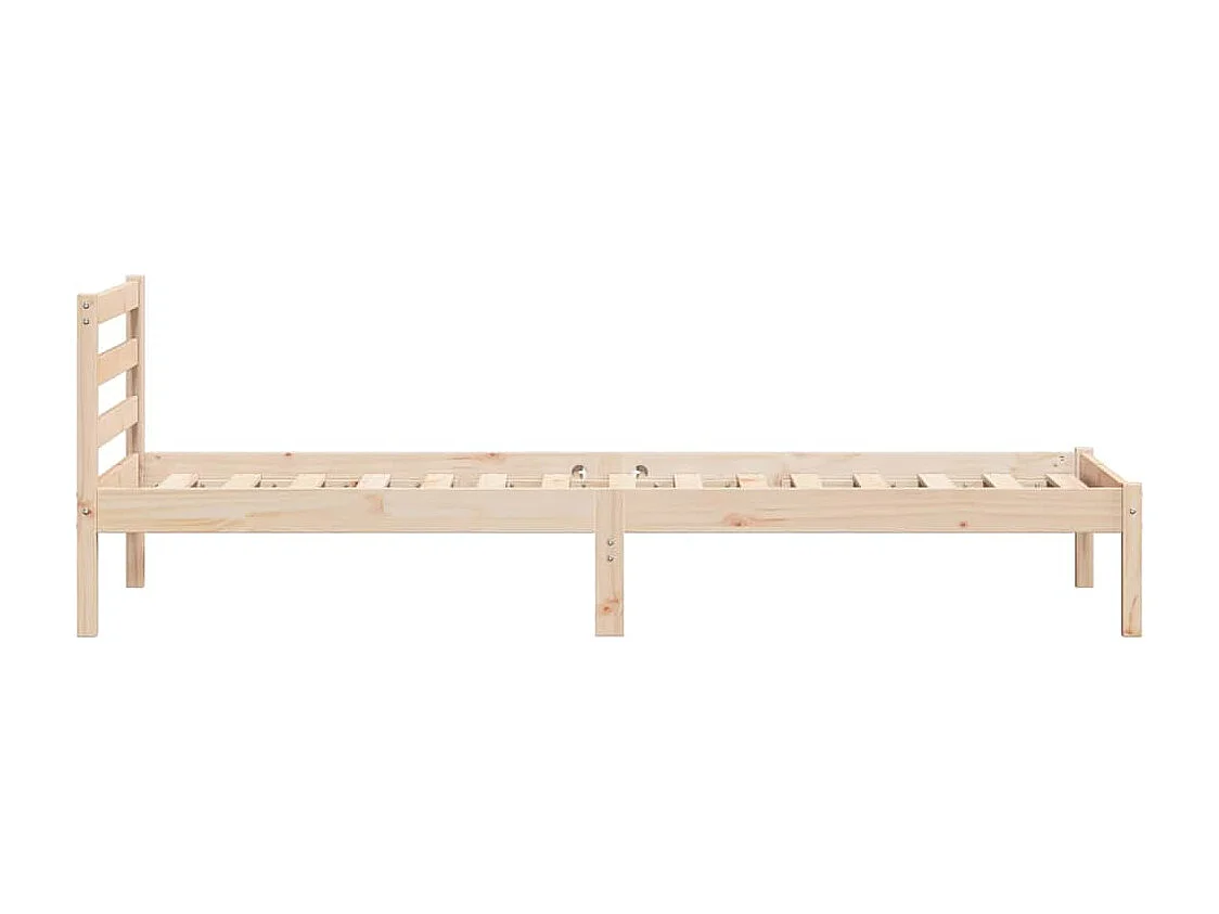 Estructura de cama con cabecera Marrón 215,5 x 105,5 x 69,5 cm