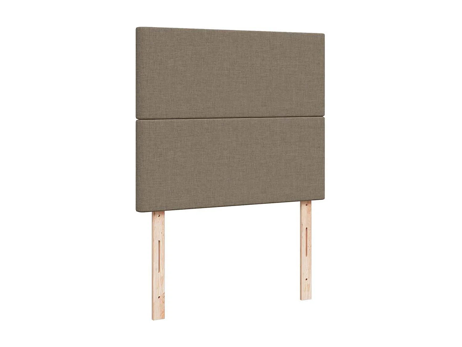 Boxspringbett mit Matratze & LED Taupe 120x190 cm Stoff