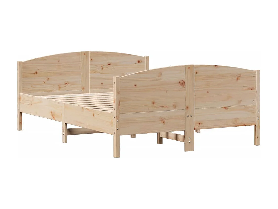 Massivholzbett ohne Matratze 120x200 cm Kiefernholz