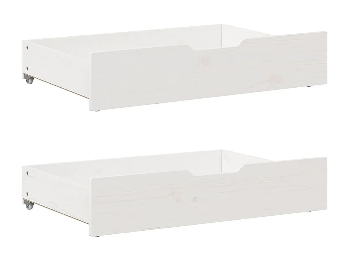 Cadre de lit sans matelas blanc 120x200 cm bois de pin massif