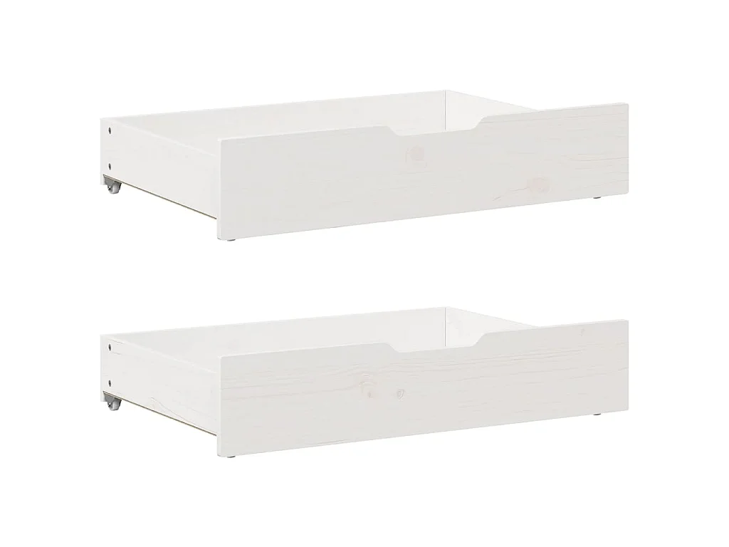Cadre de lit sans matelas blanc 120x200 cm bois de pin massif