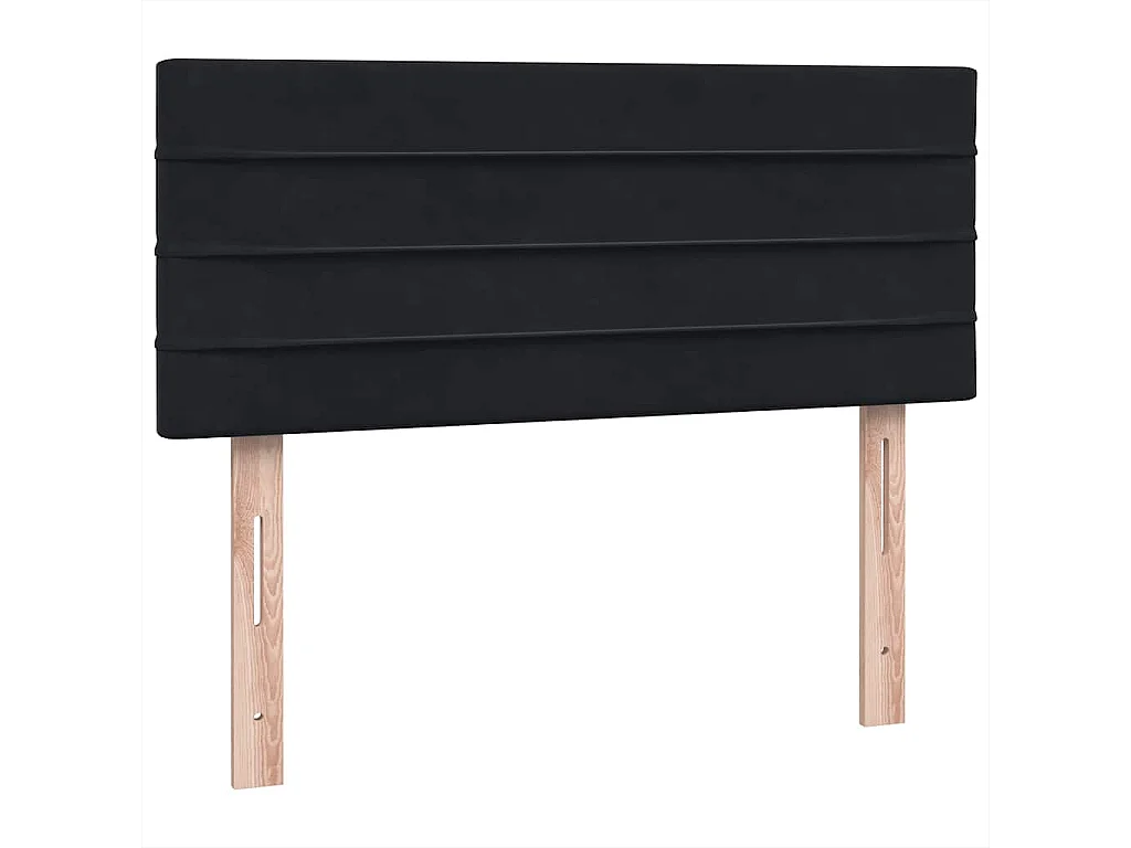 Boxspringbett mit Matratze Schwarz 120x210 cm Samt