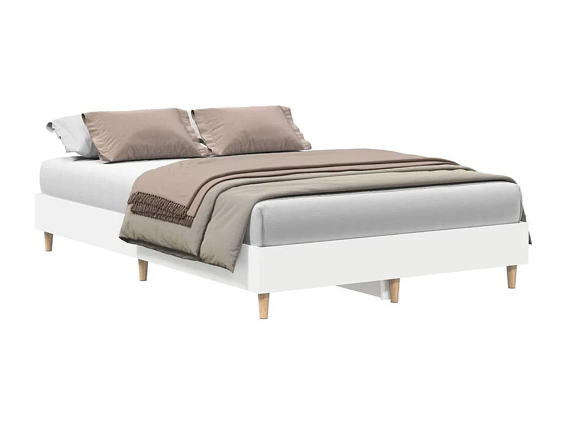 Bedframe zonder matras 120x190 cm spaanplaat wit