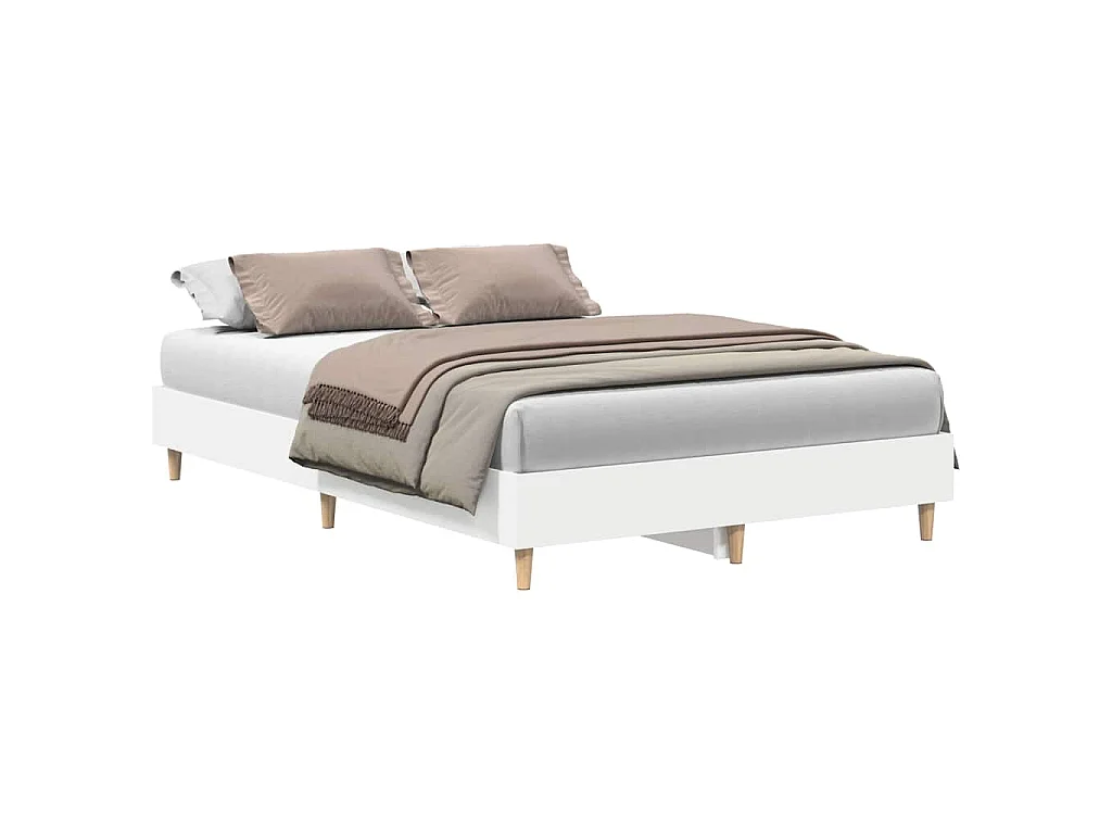 Bettgestell ohne Matratze Weiß 120x190 cm Holzwerkstoff