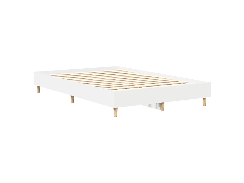 Bettgestell ohne Matratze Weiß 120x190 cm Holzwerkstoff