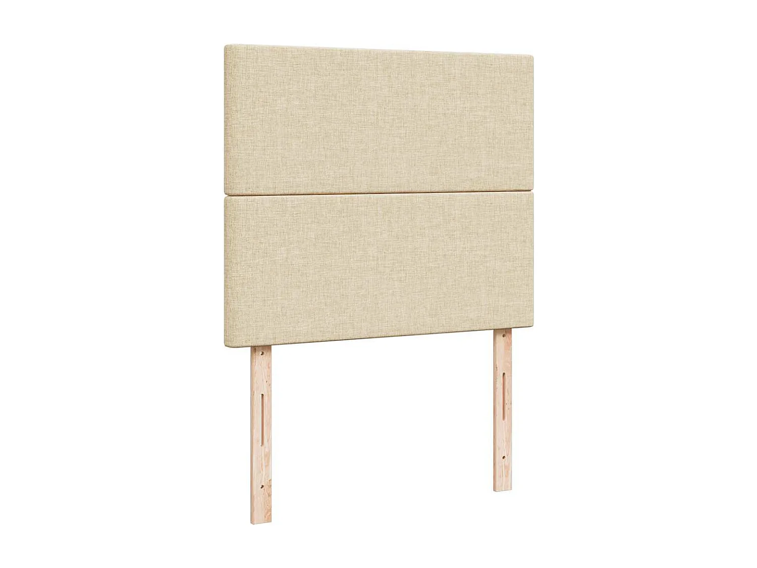 Boxspring met matras stof crèmekleurig 120x190 cm