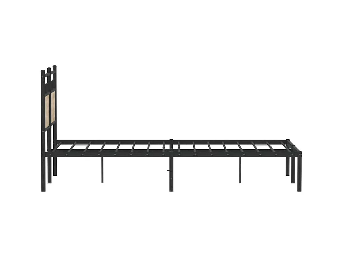 Cadre de lit sans matelas chêne sonoma 120x190 cm