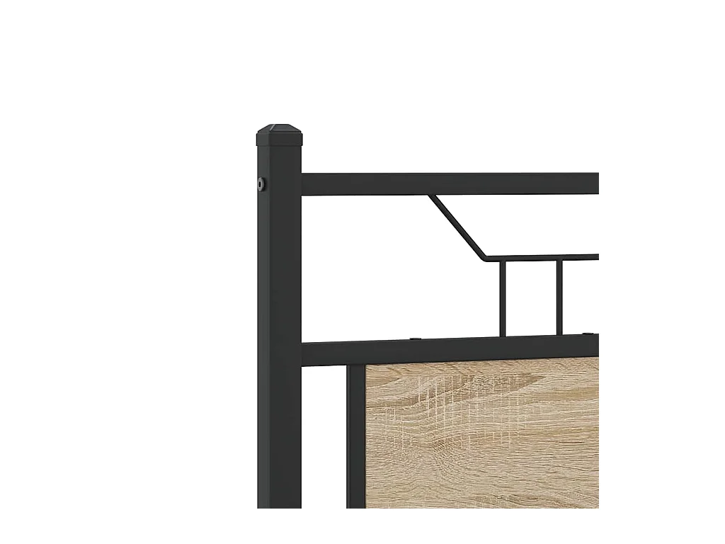 Cadre de lit sans matelas chêne sonoma 120x190 cm