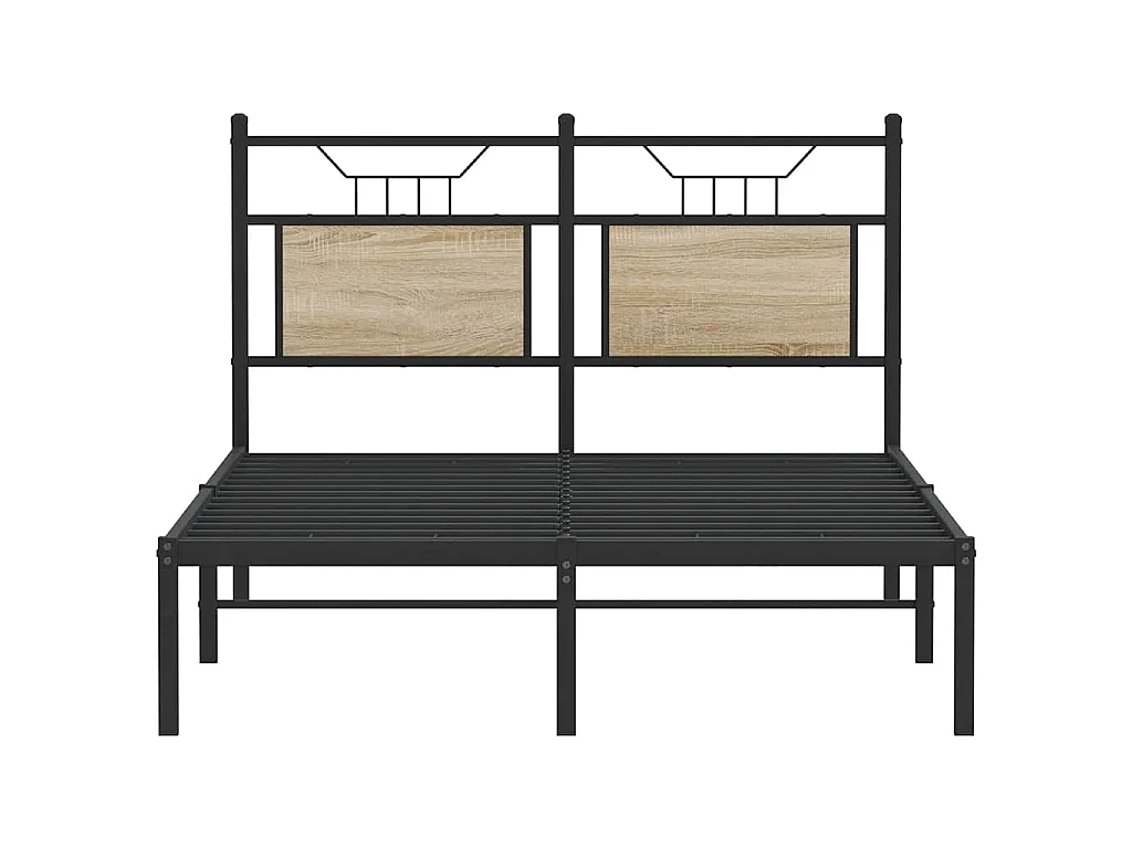 Cadre de lit sans matelas chêne sonoma 120x190 cm