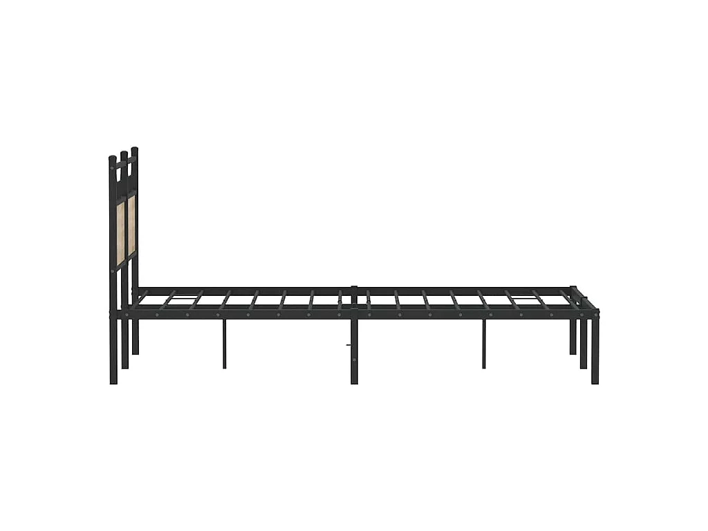 Cadre de lit sans matelas chêne sonoma 120x190 cm