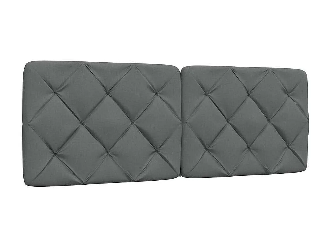 Cama con colchón tela gris oscuro 120x200 cm